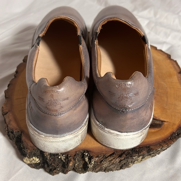 BED|STU Hermione Slip On Leather Grey Rustic Silver Metallic size 10 🥳Host Pick🥳 - Picture 4 of 16